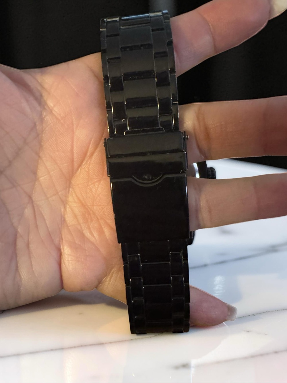 King Masters Men’s Black Stainless with Diamonds Watch - Picture 5 of 6